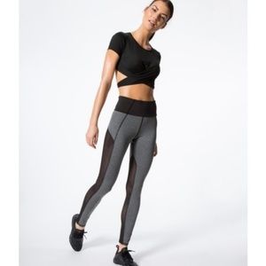 Michi Summit High Waisted Yoga Leggings Mesh NWT